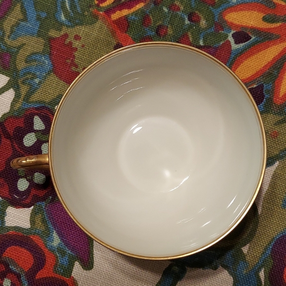 Limoges gold trim tea cup & saucer - Picture 2 of 10